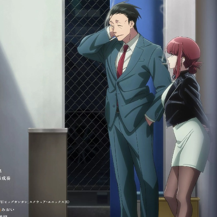 Affiche de l'anime Smoking behind the supermarket with you; Sasaki et Tayama fument derrière le supermarché